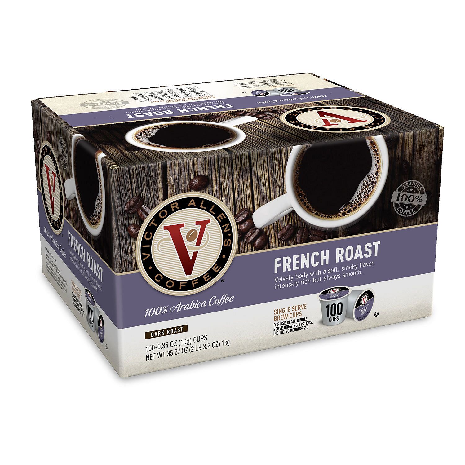 (image for) Victor Allen's French Roast (100 single-serve cups)